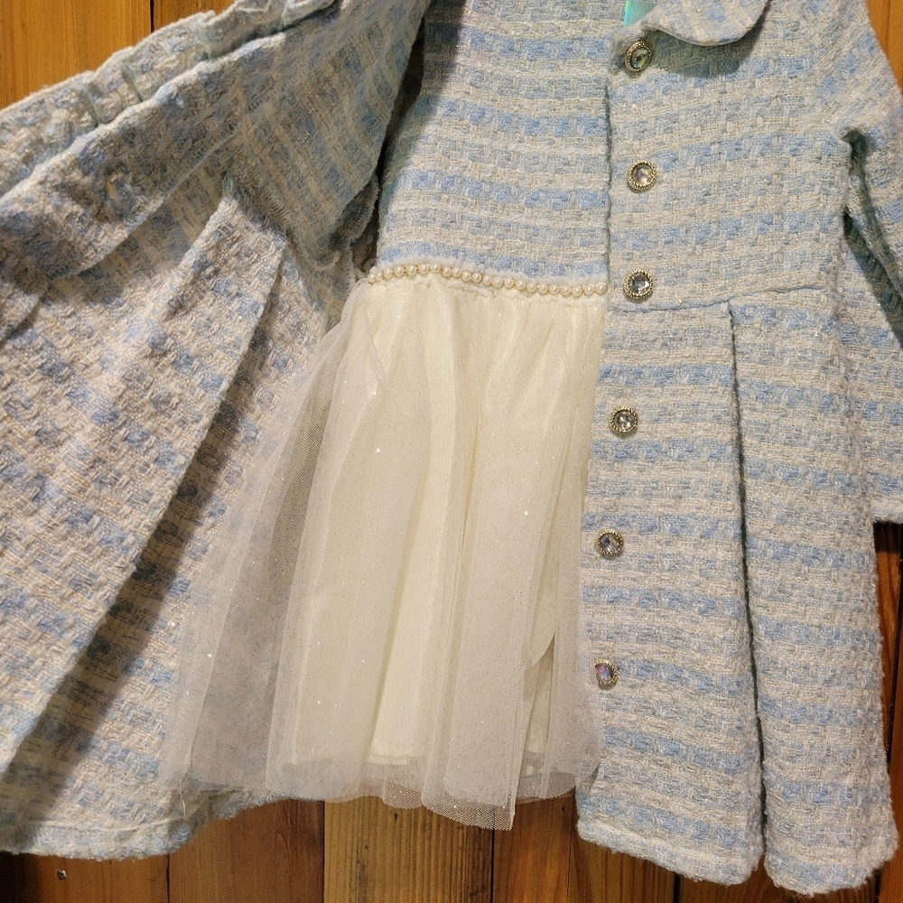 Kids Blue and Gray Coat - Picture 2 of 13